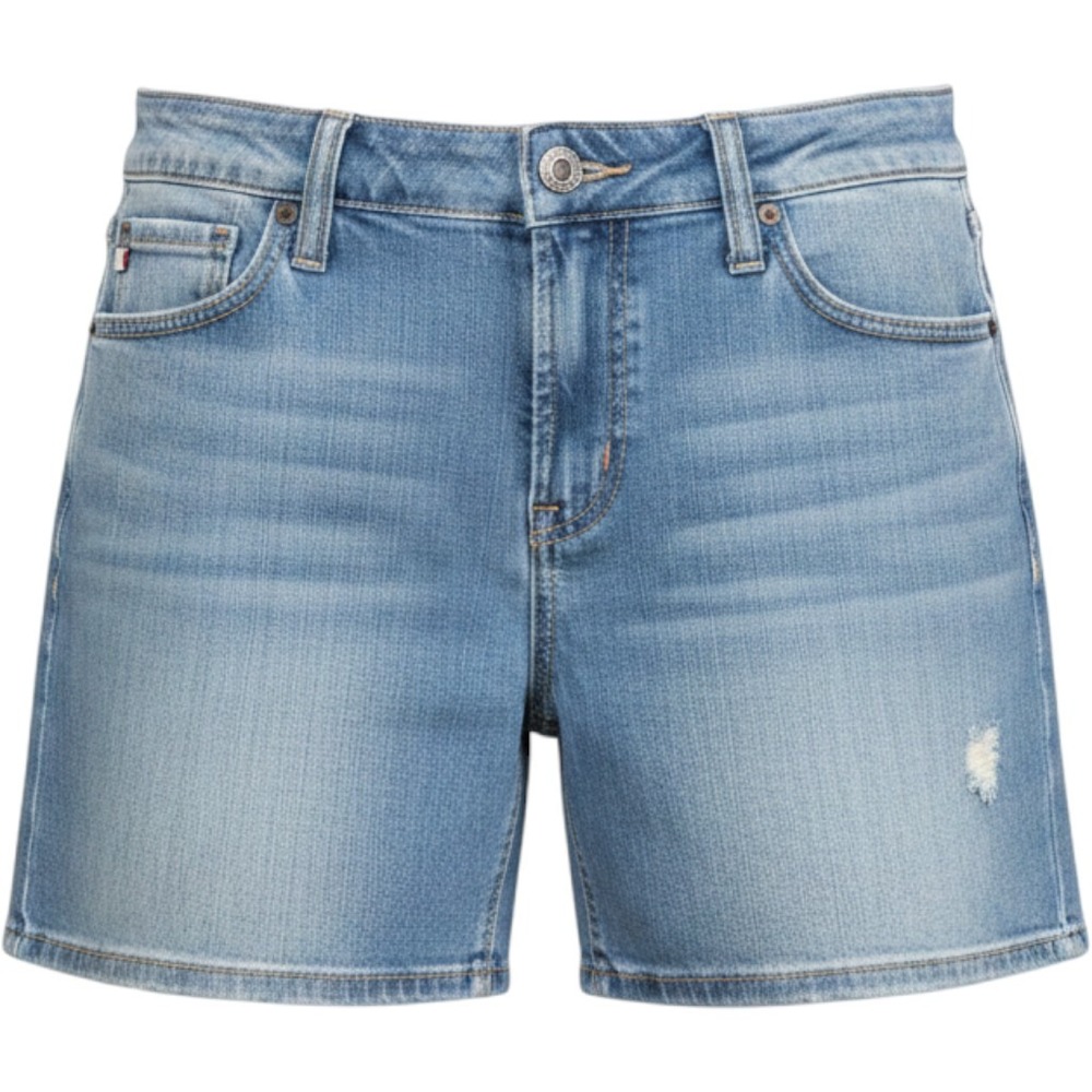 Dear John American Classic Light Wash Distressed Denim Shorts Women Size 29 NWT